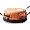 Emerio PIZZARETTE PO-115847.1 - Forno per pizza PIZZARETTE l'originale, in terracotta fatta a mano, nuovo design PRE-BAKE, per mini pizza