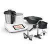 Tefal Moulinex Click & Cook - Robot da cucina con bilancia integrata, potenza 1400 W, capacità 3,6 l, 32 funzioni, 10 programmi automatici, schermo digitale touch, facile da usare HF506110