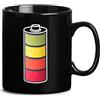 Froster Giant Battery Mug Magic Mug con tema batteria di ricarica, XXL, 800 ml, cambia colore