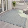benuta Basic Tappeto da esterno Iowa - Blu 160x230 cm - Boho Juta-Look - Impermeabile UV balcone, terrazza, giardino, cucina, soggiorno - Robusto