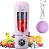 MIUUIPI Frullatore portatile da 700 ml, mini frullatore con 12 lame in acciaio inox e display digitale, ricaricabile per frullati e frullati, piccolo, per viaggi, cucina, ufficio, fitness (viola)