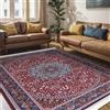 Mazovia Grande Tappeto Soggiorno 200x300cm Rosso Vintage Tradizionale | Tappeto per Camera da Letto Ufficio Sala da Pranzo Ingresso Elegante Antiscivolo Lavabile in Lavatrice Facile da Pulire