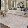 PureCozy Tappeto Salotto 140x200cm Viola Antiscivolo | Lavabile in Lavatrice, Tappeti, Vintage, Carpet, Camera da Letto, Soggiorno, Ufficio, Grande, Carpets, Pelo Corto, Rug