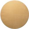 Wecon Home WECONhome Montepulciano Tappeto tinta unita, 200 cm rotondo, giallo ocra | A pelo corto tessuto, facile da pulire e robusto, OEKO-TEX® STANDARD 100, per soggiorno e camera da letto
