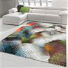 Teppich-Traum Moderno Tappeto con motivo Astratto colorato | senza inquinanti | blu rosso verde Dimensione 120x170 cm