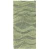 RugVista Breeze Tappeto da bagno, 50 x 100 cm, Rettangolare, Pelo medio, Antiscivolo, Tappetino da bagno moderno, Lavabile in lavatrice fino a 30°C, 100% Cotone, Verde