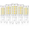 CHEERBEE Lampadine LED G9 Dimmerabile, 4000K Bianco Naturale, Lampadina LED G9 3W, Equivalente a 28W 33W 40W Alogena, 340LM, CA 220-240V, CRI>85, Nessuno Sfarfallio, Confezione da 5