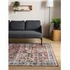 Interiyou Tappeto Vintage Gent - 300x400 cm Multicolore - Pelo corto design retrò per salotto, camera da letto, lavabile e antiscivolo, motivo stampato