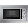 Orbegozo MIG 2033, Microonde, 800 W, grill da 1000 W, 9 livelli operativi, capacità 20 litri, programma di scongelamento, timer manuale 30 minuti, incasso, acciaio inossidabile