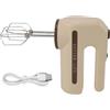 EOJDDPA Sbattitore Elettrico Senza Fili con Frusta in Acciaio Inossidabile Motore Potente Ricaricabile USB Regolabile a 5 Velocità per Cottura al Forno Dolci Kaki ABS 26x19 cm 585 g