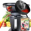 MixFino Estrattore a Vapore per Bimby TM7 - Succhi e Gelatine | Accessorio solo per Bimby TM7 · PP e silicone platino, uso alimentare · fino a 2 kg di frutta · ricettario e-book incluso