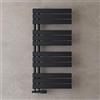 doporro Scaldasalviette Termoarredo da Bagno 104x50 cm per Parete | Colore Antracite, Acciaio al Carbonio, Montaggio a Parete, Riscaldamento ad Acqua Calda, Funzione Portasciugamani