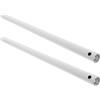 SEWOART 2pezzi Asta di Prolunga Ventilatore da Soffitto Spessa Downrod per Soffitti Alti e Inclinati Facile Installazione per Sostituzione Ventole Soffitto