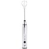 Qcwwy Miscelatore Elettrico per Latte, 3 velocità di Ricarica USB Latte Art Frother Egg Beater per Bar, Negozi di Bevande e Ristoranti Agitare Uova, Burro, Latte, Zuppa, (SILVER)
