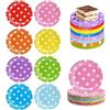 YZDZSW Piatti di carta colorati per feste, confezione da 80 piatti usa e getta da 17,8 cm, piatti di carta usa e getta, multicolore, per matrimoni, feste di compleanno, artigianato fai da te