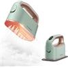 Newbealer Ferro da Stiro a Vapore, Ferro da Viaggio Mini, Vapore Turbo | Piastra in Ceramica e Temperatura Regolabile, Stiratura Verticale, Compatto Portatile e Leggero, Spegnimento Automatico