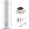 BORDEAG Piccolo bollitore portatile da viaggio, piccolo bollitore elettrico, 400 ml, mini bollitore elettrico portatile, mini 220 V/300 W, piccolo bollitore elettrico portatile