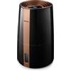 Philips Umidificatore Ambiente 3000, 300 ml/h, 45m², 33 dB* | Serbatoio acqua da 2L, 3 velocità, modalità Sleep, silenzioso, 33db, ideale per la casa, Nero (HU3918/10)