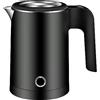 MOKEKA Bollitore Elettrico da 0.5 Litri 600W - Spegnimento Automatico, MOKEKA Senza BPA, Ebollizione Rapida (Nero)