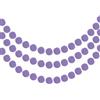 PATIKIL 3 Pz Ghirlanda di Pom Pom 8.2 Piedi Ghirlanda Appesa Viola | Decorativa, con 30Pz Palline di Feltro, per Halloween Ringraziamento Natale Matrimonio Compleanno Festa Decorazione
