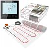 Termofol Kit Riscaldamento a Pavimento con Termostato - Riscaldamento Elettrico a Pavimento - Superficie - 1,5 m² - Potenza 150W/m², per Bagno, Soggiorno e Cucina - Termostato - H1 Nero