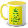 mug-tastic Tazza da tè in ceramica con scritta Keep Calm and Support Norwich City