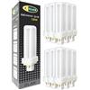 CLAR - Lampadina PLC Gemini D/E 13W Luce Naturale 4000K G24q-1, 4 Pin, Non Regolabile (Pack 10)