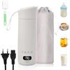 Vexnaro Bollitore Elettrico da Viaggio 400 ml, Mini Bollitore Portatile Piccolo, Acciaio Inox 304 con 4 Impostazioni di Temperatura, Spegnimento Automatico per Tè e Caffè
