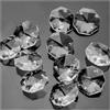 ZTBH 100 pezzi 1 foro/2 fori cristallo K9 ottagonale perline trasparenti 14 mm perline di colore trasparente for parti prismatiche(2 holes)