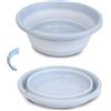 S.I.C SIC Bacinella multiuso pieghevole; Portatile, forma rotonda, salvaspazio, leggero. Utile sia per la casa, che in cucina; e all'esterno per il campeggio e le gite.(37cm Verde)…