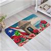 Generic Zerbino Esterno 40X60Cm, Puerto Rico Flag Tree Flag Red Flower Building Oversea Watercolor Tappetino Porta Multiuso Tappeto Da Cucina Per Ingresso Casa Giardino