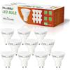 ALUSSO LIGHTING Lampadina a LED GU10, 5W Luce Bianca Calda 3000K, Sostituisce Lampadine Alogene da 50W, 400 Lumen, Angolo di Diffusione 120°, Senza Sfarfallio, Non Dimmerabile, Confezione da 10