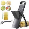 ONCE FOR ALL Mandolina Affettatrice di verdure Spessore regolabile | SupMaKin's Spessore regolabile Patate Cipolla Chopper Kitchen Chopping Artifact Multifunzionale Cutte (nero)