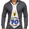 DOR import S.r.l. CRAVATTONE 70 ANNI - Cravatta Gadget idea regalo festa 70° Compleanno uomo