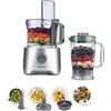 Kenwood FDP302SI Robot da Cucina con ciotola da 2,1L dotato di Frullatore da 1,2L+Spremiagrumi, gruppo lame e 1disco emulsionatore in acciaio inox, 2 velocità + Pulse, Silver