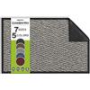 SQUATCH® CleanStep Pro | Zerbino Lavabile da Interno (Grigio, 60x80cm) | Trattiene polvere, terra, fango e umidità | Antiscivolo, resistente e ritagliabile | Per ingressi, interni ed esterni coperti