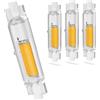 MJGFD R7S 78mm Dimmerabile, Lampadine LED R7S 20W 3000K Bianca Calda 2000LM, Equivalenti a 200W Lampada Alogena,COB LED Lineare Lampadine,Nessun Sfarfallio, Illuminazione Fascio 360°, 4 pezzi