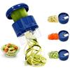 ZFGJ Attrezzo per Fare Spaghetti di Zucchine 3 in 1, Spiralizzatore di Verdure Manuale, Taglia Verdure a Spaghetti, Taglia Zucchine Julienne, Temperino per Verdure a Spirale per Carote, Cetrioli e Patate