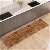 NARCISO Tappeto Cucina Antiscivolo Lavabile 100% Vinile Gommato Antimacchia, Passatoia Cucina Antiscivolo Lavabile, Tappeti Runner Disponibili in Varie Metrature (Wood Tiles, 52x180cm)