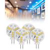 Lamptobe 2W Lampadina G4 LED, Luce Bianca Diurna 4000K e Luce Blu, Attacco G4, DC 12-24V, 200LM, Non Dimmerabile, Adatta Per Illuminazione A Incasso E Su Binario, Confezione da 4