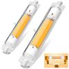 Dvnoua Lampadina R7S LED 118mm Dimmerabile 30W, LED R7S 118mm Equivalente a 300W Lampada Alogena, Bianco Caldo 3000K, 3000LM, Nessun Sfarfallio, Casa/Illuminazione Esterna, 2 Pezzi