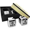 English Pewter Company Sheffield, Englan English Pewter Company ICE01 - Set di bicchieri da ghiaccio in acciaio inox, per whisky, vino, gin, rum e altro ancora