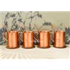 India House Moscow Mule Copper Mugs - Set di 4 bicchieri da cocktail in rame solido da 16 OZ con cinghie e Coasters di alta qualità per bevande fredde, beer, vino, bar