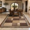 KTYUTJDH Tappeti,Marrone geometrico, beige, grigio, Rectangular 130 x 200 cm, Tappeto Salotto Tavolino Moderno Pelo Corto Lavabile, Camera da letto Morbido,