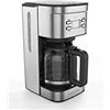 CONTINENTAL EDISON Caffettiera con filtro programmabile - CECF12TIX - 1,25 L - Acciaio inossidabile
