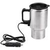 Nikou Tazza Riscaldante Per Auto Elettrica, Bollitore Elettrico, Bollitore da Viaggio, Tazza Riscaldante da Viaggio in Acciaio Inossidabile Per Auto Elettrica da 12 V 450 Ml
