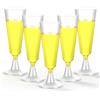 Yimomoyi 32 Pezzi Flute Plastica da Champagne, 150ml Calici in Plastica | Calici Plastica Rigida Lavabili e Riutilizzabili per Ricevimento da Spumante, Matrimonio, Compleanno, Picnic