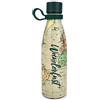 Legami - Hot&Cold, Bottiglia Termica 500 ml, Ø 7 cm, Leggera e Resistente, Chiusura Ermetica, Manico in Silicone Removibile, Tema Travel, Wanderlust, Senza BPA e Ftalati