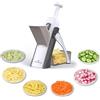 ONCE FOR ALL Mandolina Affettatrice di verdure Spessore regolabile | SupMaKin's Spessore regolabile Patate Cipolla Chopper Kitchen Chopping Artifact Multifunzionale Cutte (grigio)