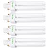 Ruilogod 4 pz AC 220V 13W doppio u tube pl-c lampada 4-terminale G24 base 4000K bianco caldo bianco